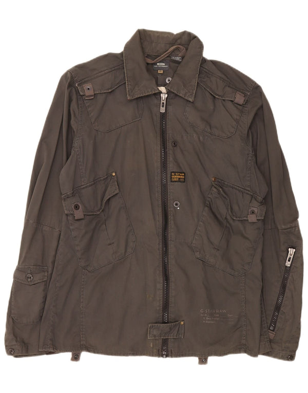 Giacca utility da uomo G-Star UK 42 XL Cotone kaki