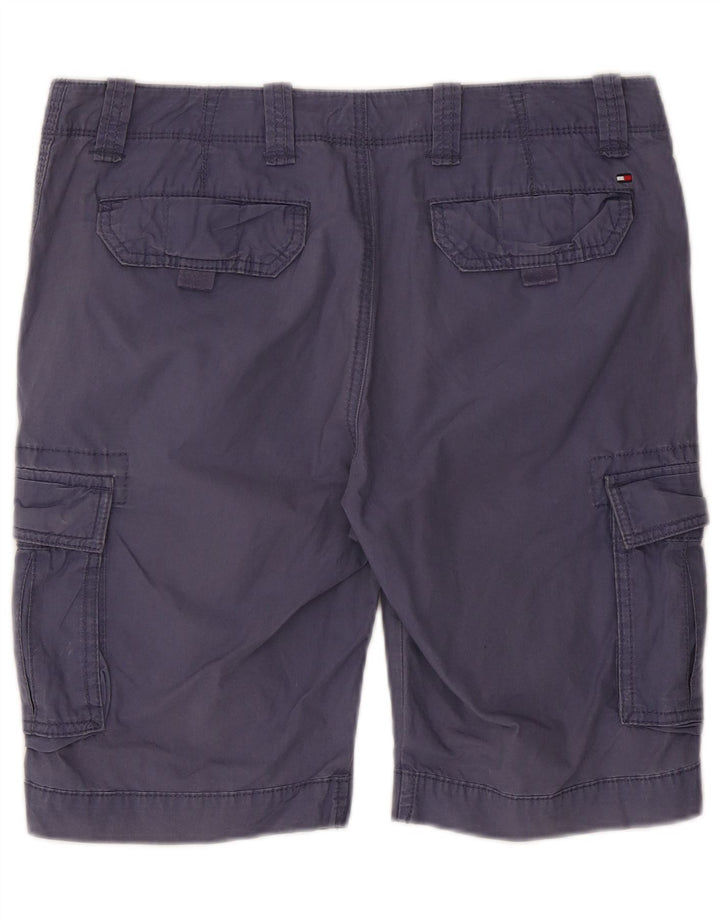 Pantaloncini cargo da uomo Tommy Hilfiger W33 cotone blu navy medio