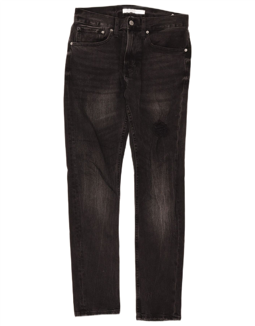Jeans slim da uomo Calvin Klein W29 L32 cotone nero