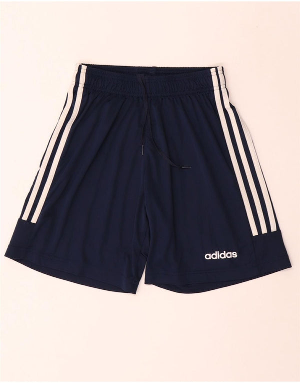 Pantaloncini sportivi ADIDAS Aeroready da donna UK 8 Small Poliestere blu navy