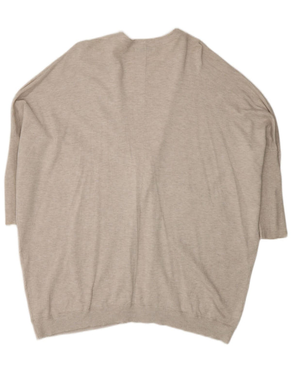 Maglione cardigan lungo oversize da donna Zara UK 14 Beige medio