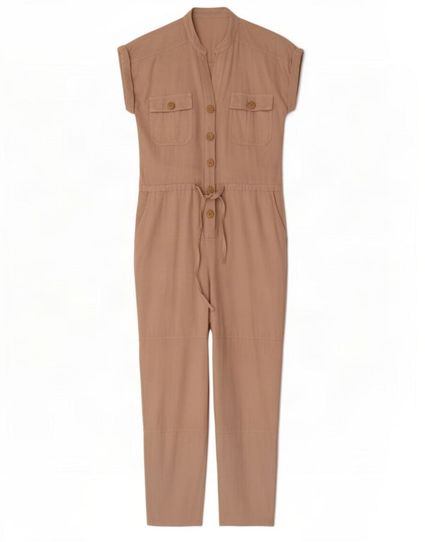 Tuta da donna Zara UK 10 piccola in lino beige