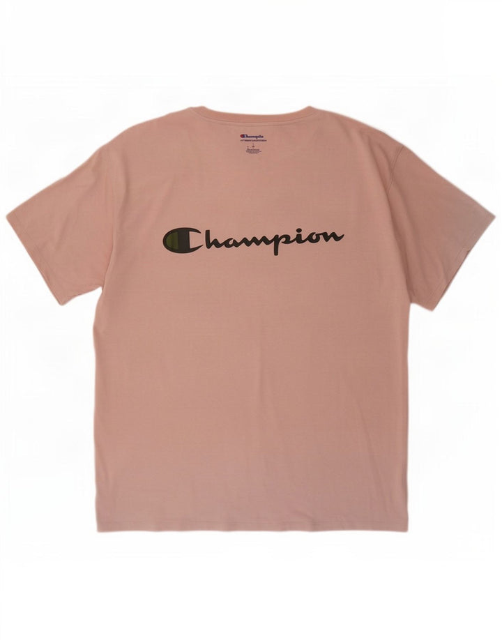 T-shirt grafica da uomo Champion Top grande rosa