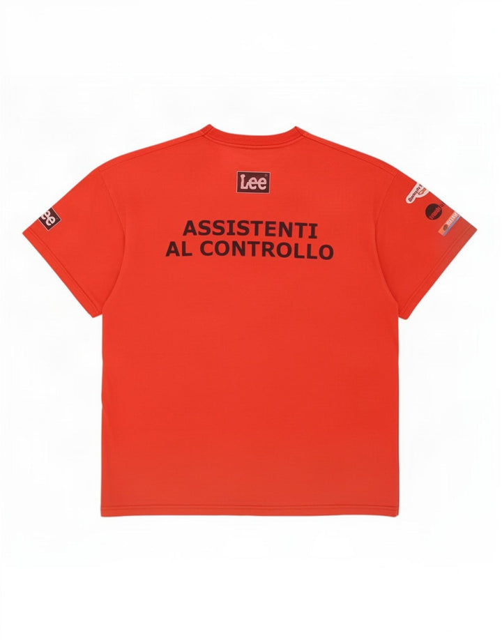 Maglietta grafica da uomo Lee Top grande rossa