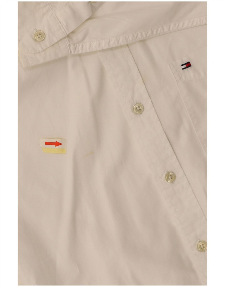 TOMMY HILFIGER Camicia Bambino 13-14 Anni Large Cotone Bianco