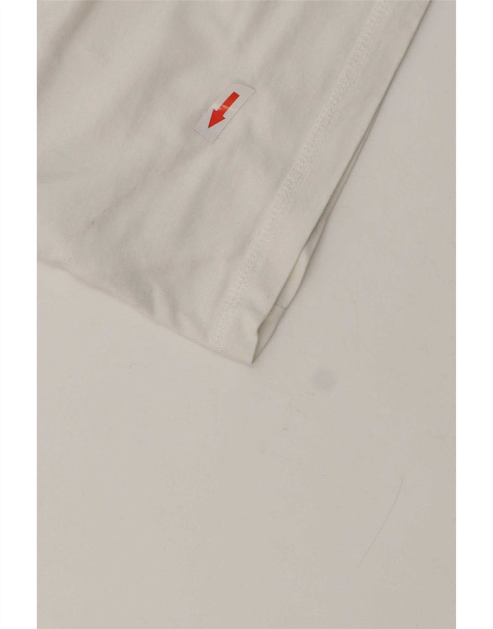 Guess T-shirt grafica da uomo slim fit in cotone bianco medio