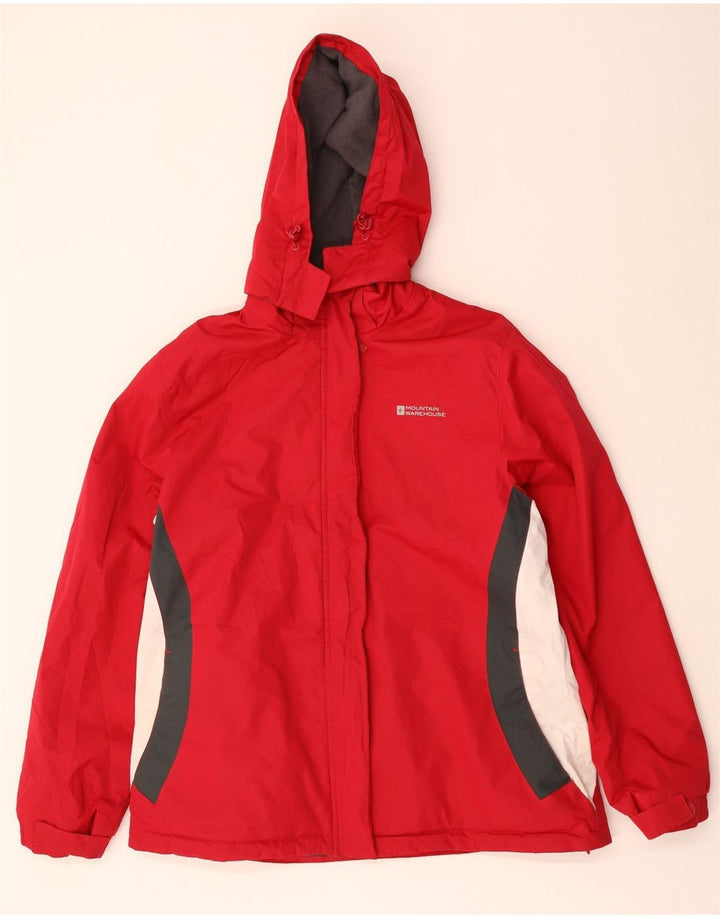 Giacca a vento con cappuccio da donna Mountain Warehouse UK 18 XL Rossa
