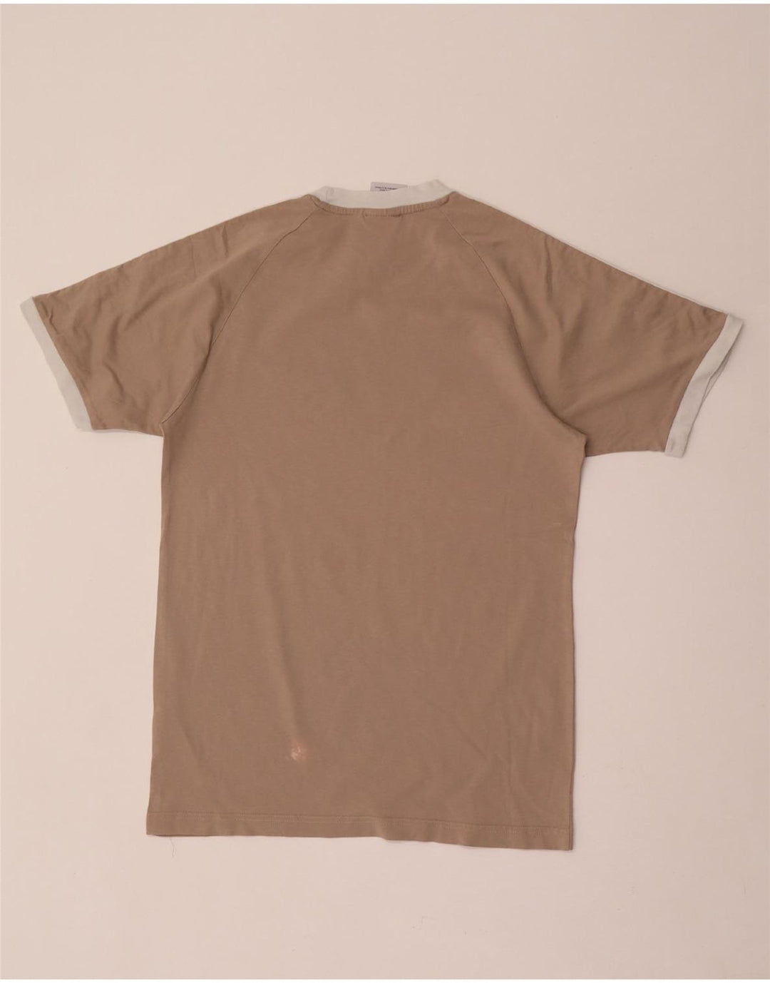 T-shirt da uomo Adidas Top Small in cotone marrone retrò