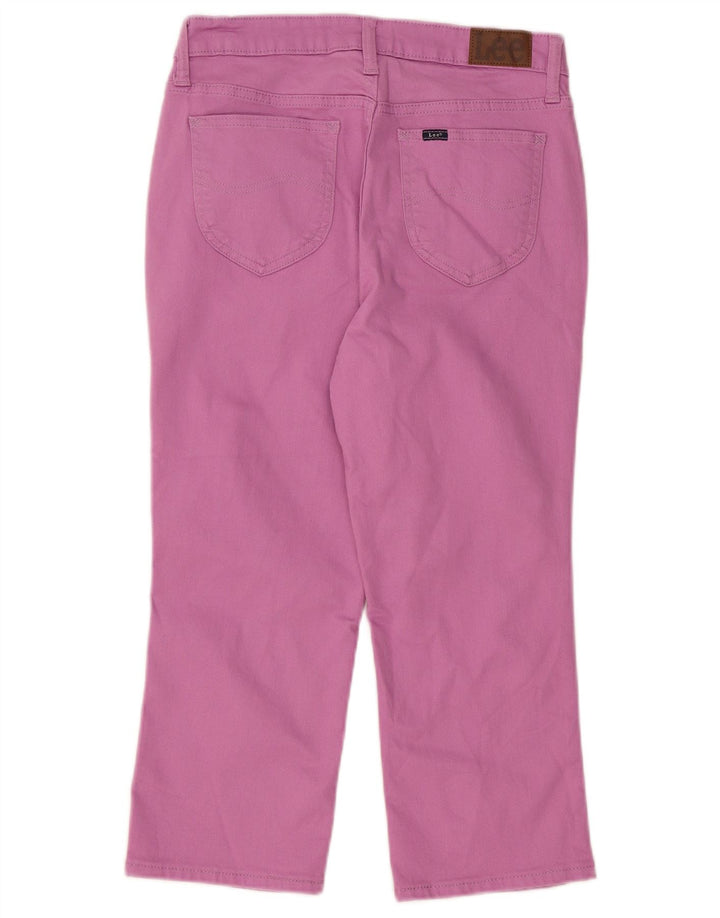 Jeans Capri da donna Lee US 6 medio W30 L22 cotone viola
