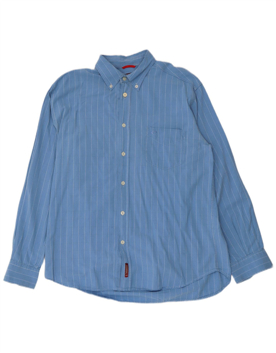 CARRERA Camicia Uomo Cotone Gessato Large Blu