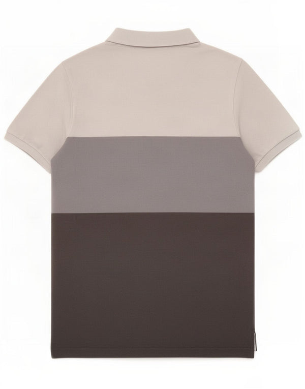 Polo Nike da uomo piccola in cotone color block grigio