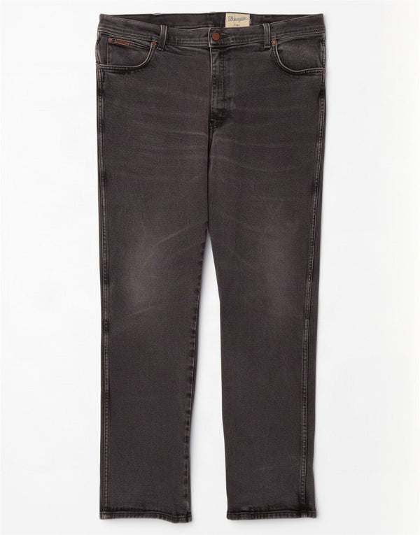 Jeans dritti da uomo Wrangler Texas W40 L34 cotone grigio