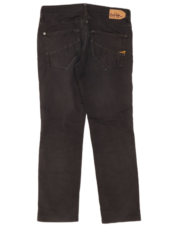 Jeans dritti da uomo Meltin' Pot W36 L32 cotone nero