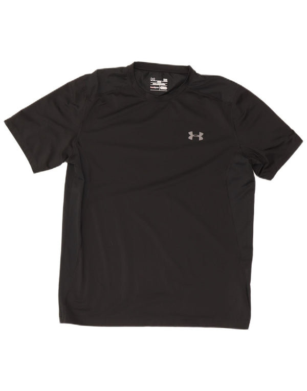 Maglietta Under Armour da uomo Heat Gear Top grande in poliestere nero
