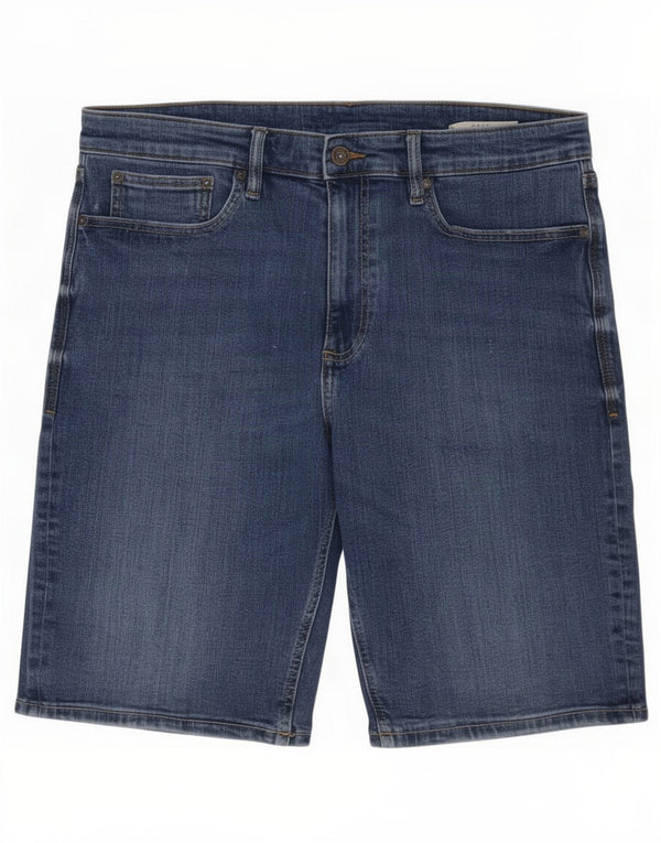 Marks & Spencer Mens Denim Shorts Large W34 Blue Cotton