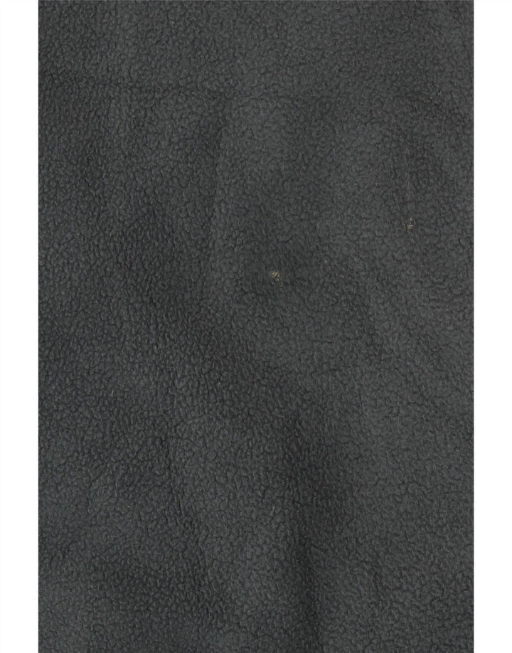 Maglione in pile da uomo VINTAGE con bottoni e collo XL in poliestere color block grigio