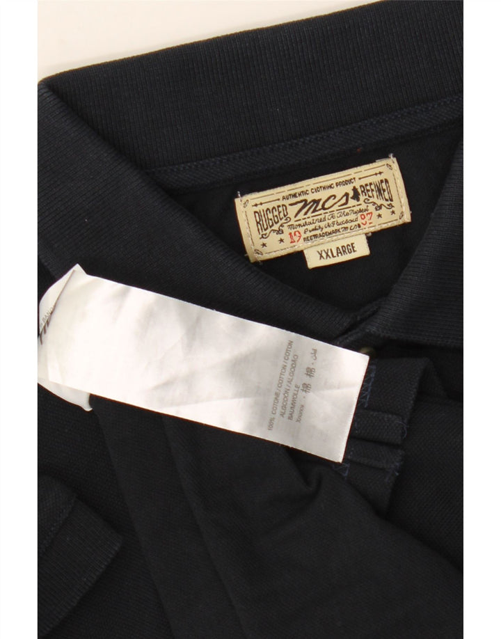 Polo da uomo Marlboro Classics 2XL cotone nero