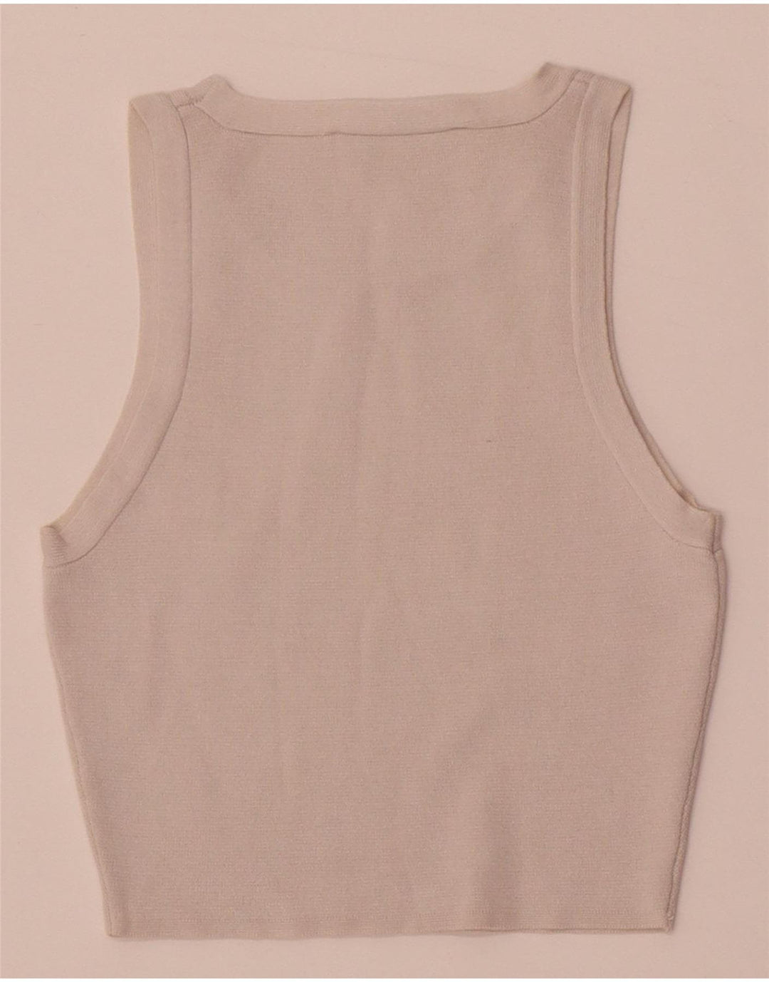 Canotta corta da donna Zara UK 4 XS viscosa bianca