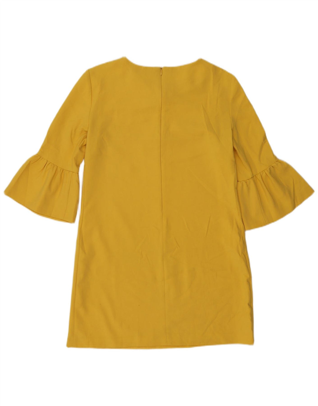 Abito a trapezio con maniche a 3/4 da donna Zara UK 14 giallo medio