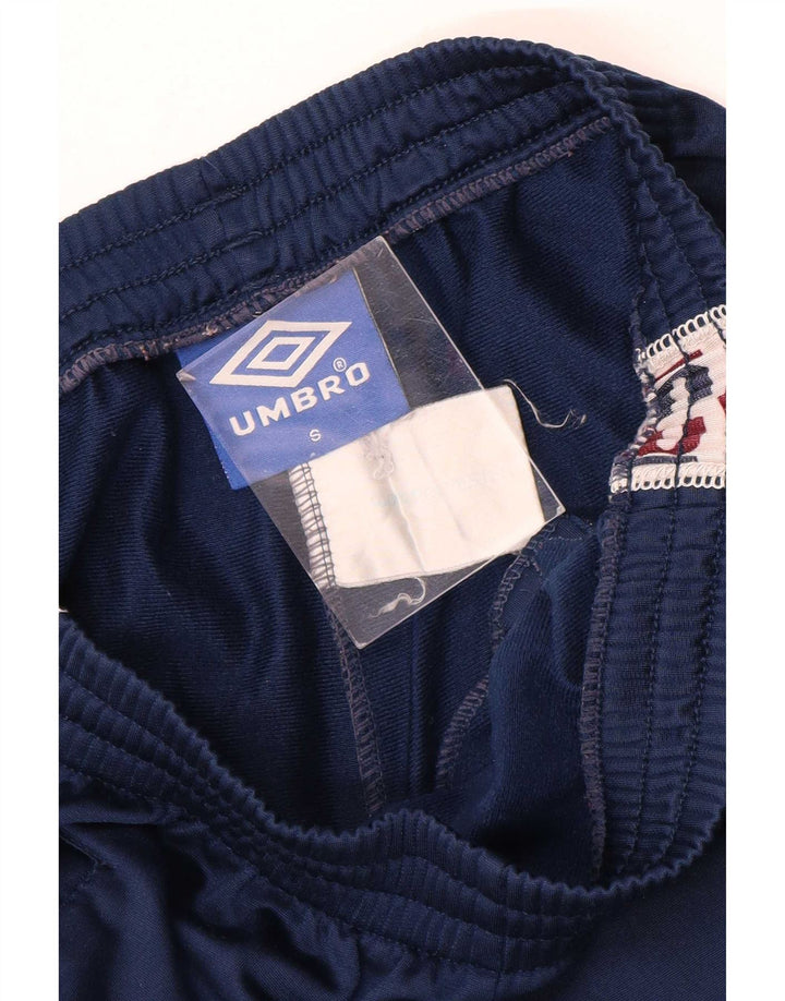 Pantaloni da tuta con grafica Umbro da uomo piccoli in poliestere color block blu navy