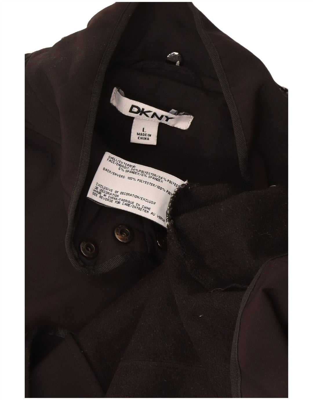 Giacca multiuso da donna Dkny UK 16 grande poliestere grigio