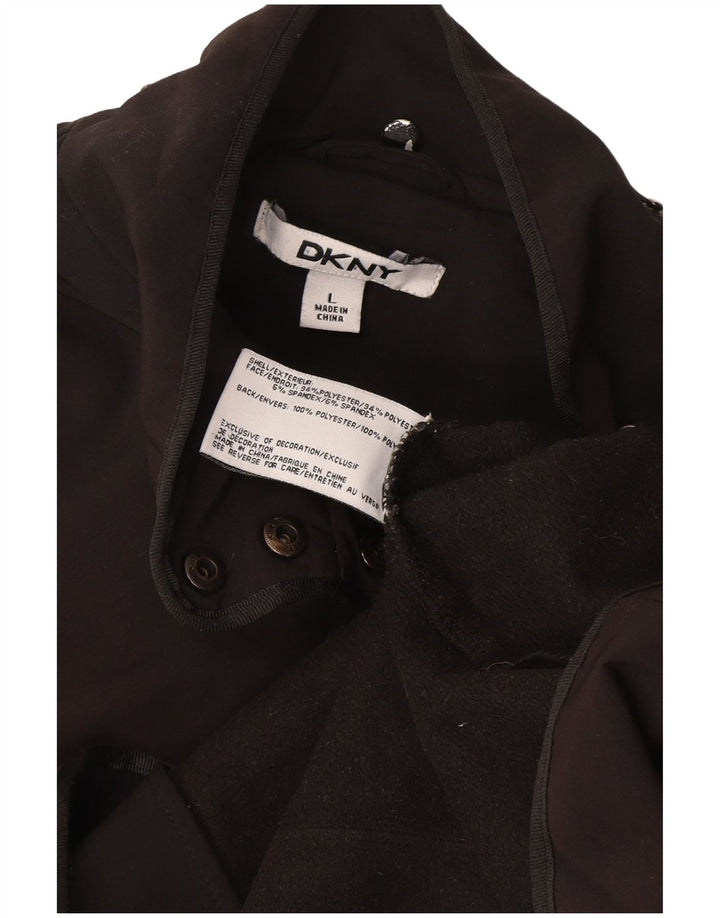 Giacca multiuso da donna Dkny UK 16 grande poliestere grigio