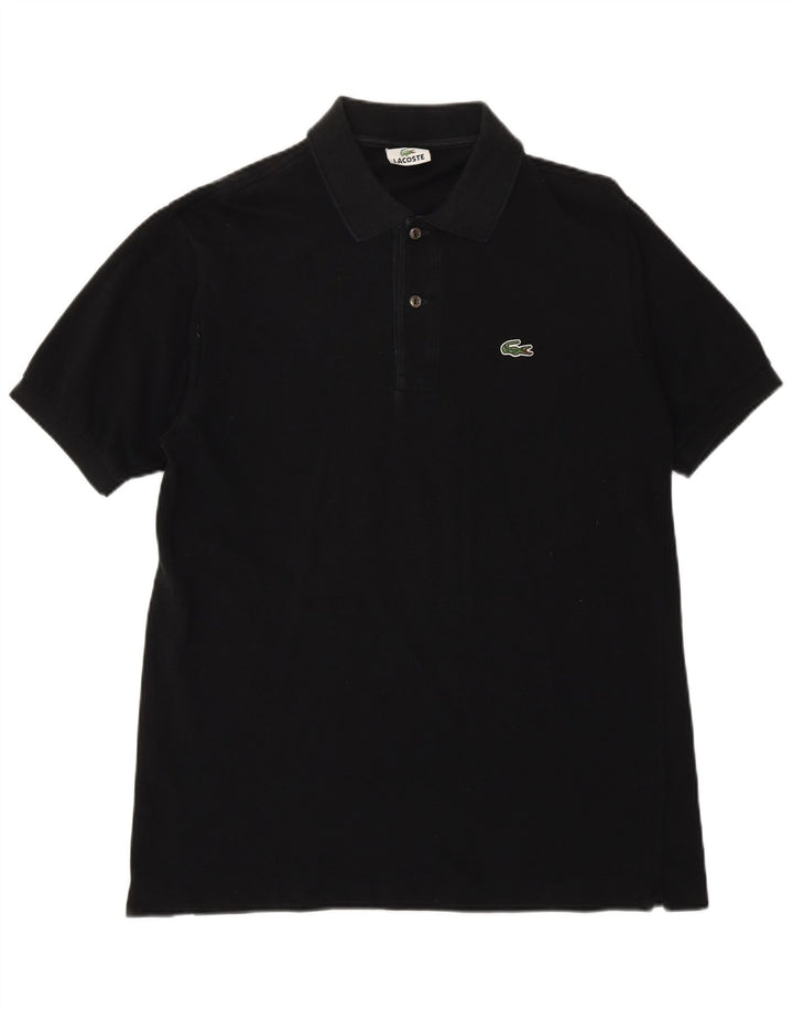 Polo da uomo LACOSTE taglia 4 media in cotone nero