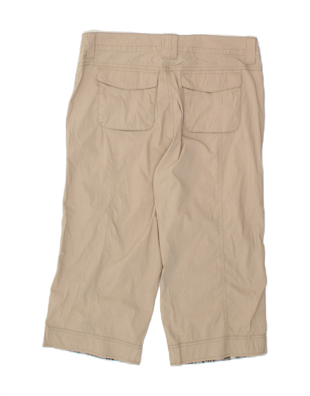 EDDIE BAUER Womens Wide Leg Capri Trousers W32 L20 Beige Vintage Eddie Bauer and Second-Hand Eddie Bauer from Messina Hembry 