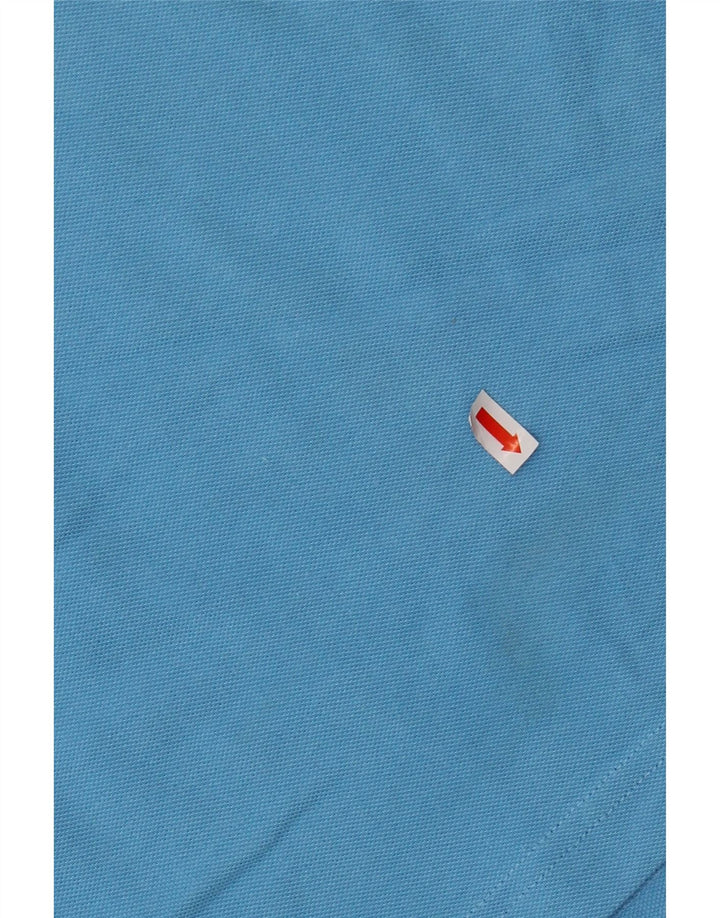 CREW CLOTHING Polo da uomo grande in cotone blu