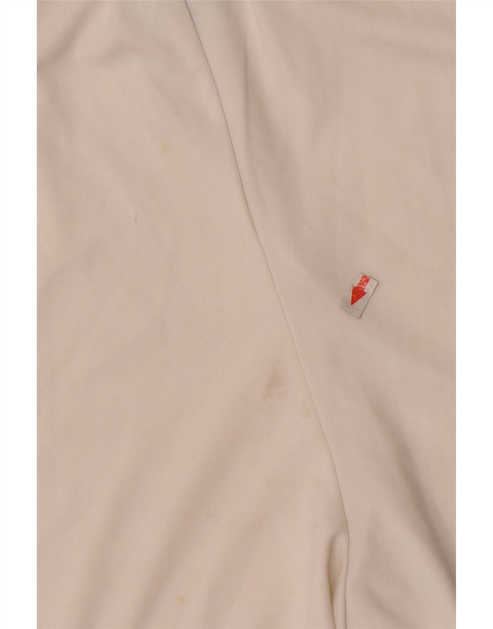Pantaloncini sportivi Adidas Climalite da uomo piccoli in poliestere bianco