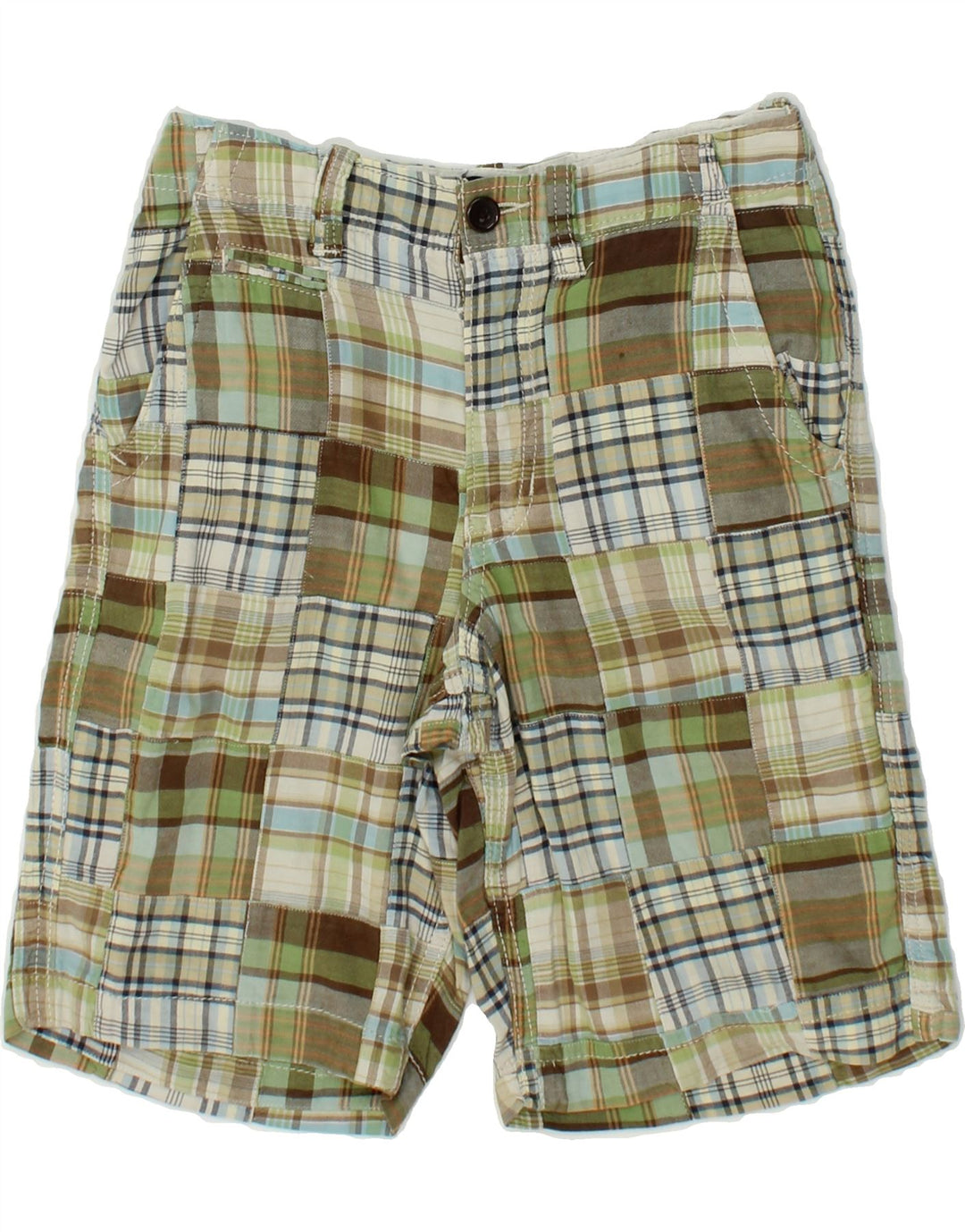 GAP Boys Chino Shorts 10-11 Years Khaki Patchwork Cotton Vintage Gap and Second-Hand Gap from Messina Hembry 