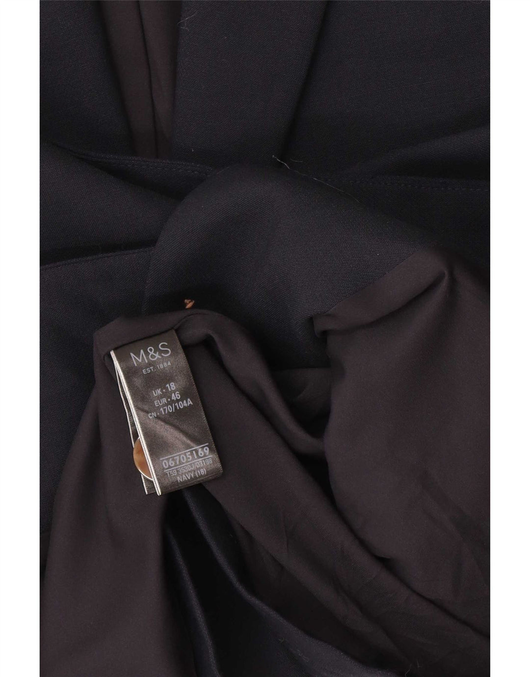 Giacca blazer oversize a 1 bottone da donna Marks & Spencer UK 18 XL Blu navy