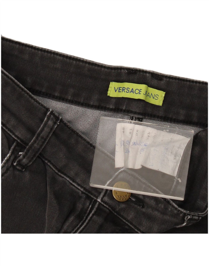 Jeans slim da donna Versace W28 L29 Grigi