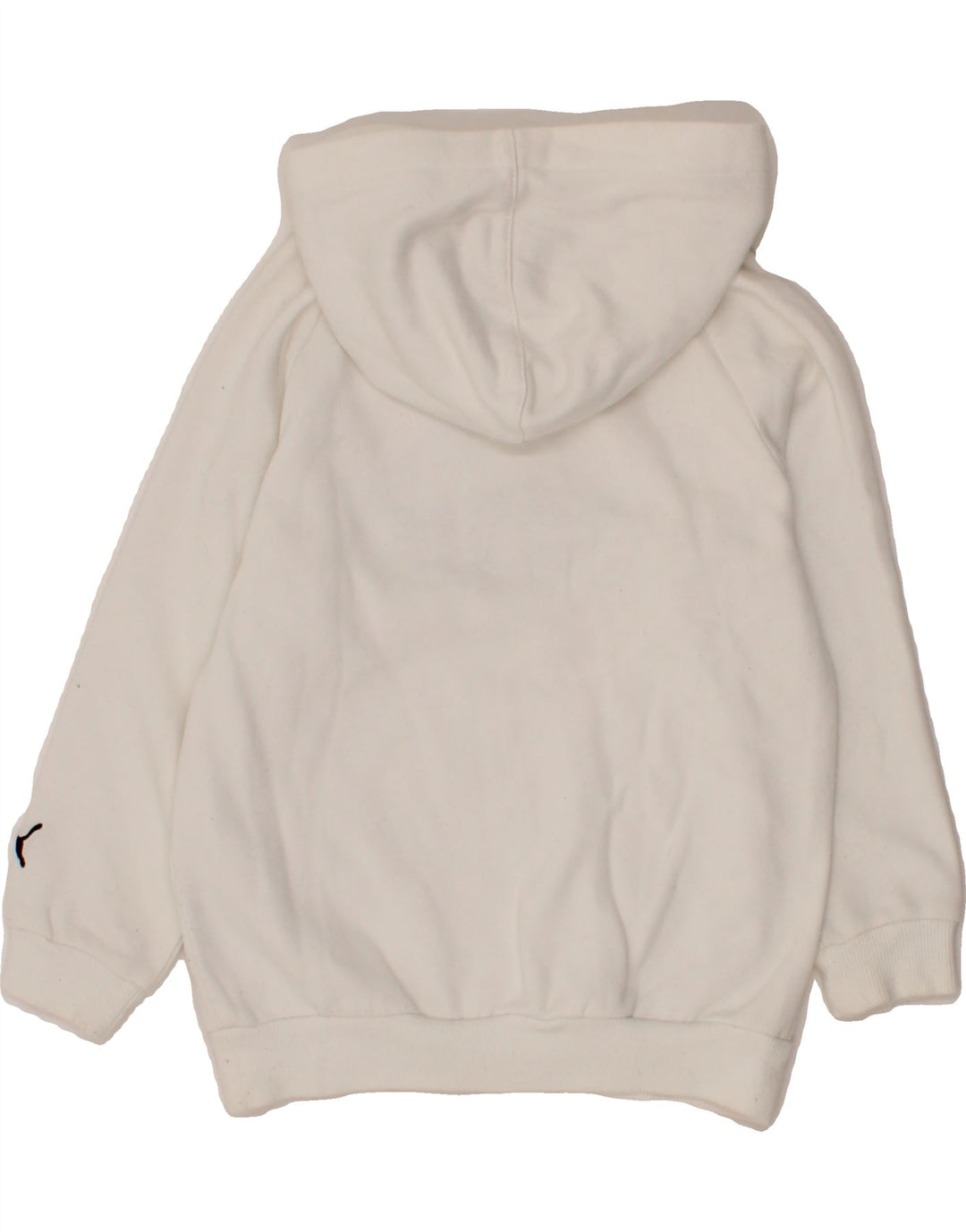 PUMA Boys Graphic Hoodie Jumper 3-4 Years White Cotton Vintage Puma and Second-Hand Puma from Messina Hembry 