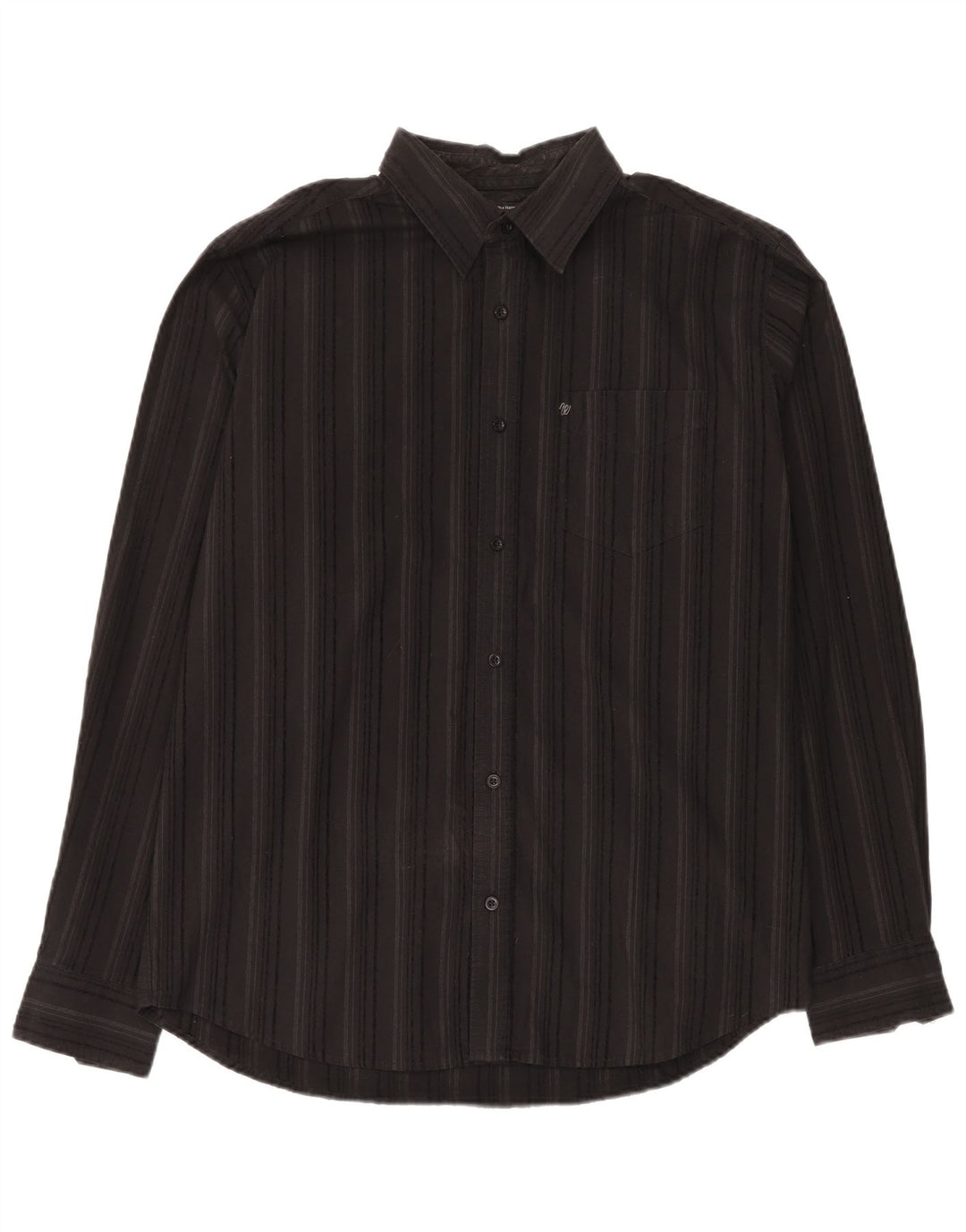Camicia da uomo Wrangler grande in cotone a righe nere
