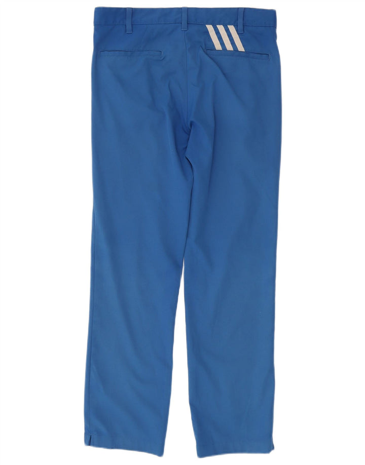 Pantaloni chino dritti da uomo Adidas W30 L30 poliestere blu