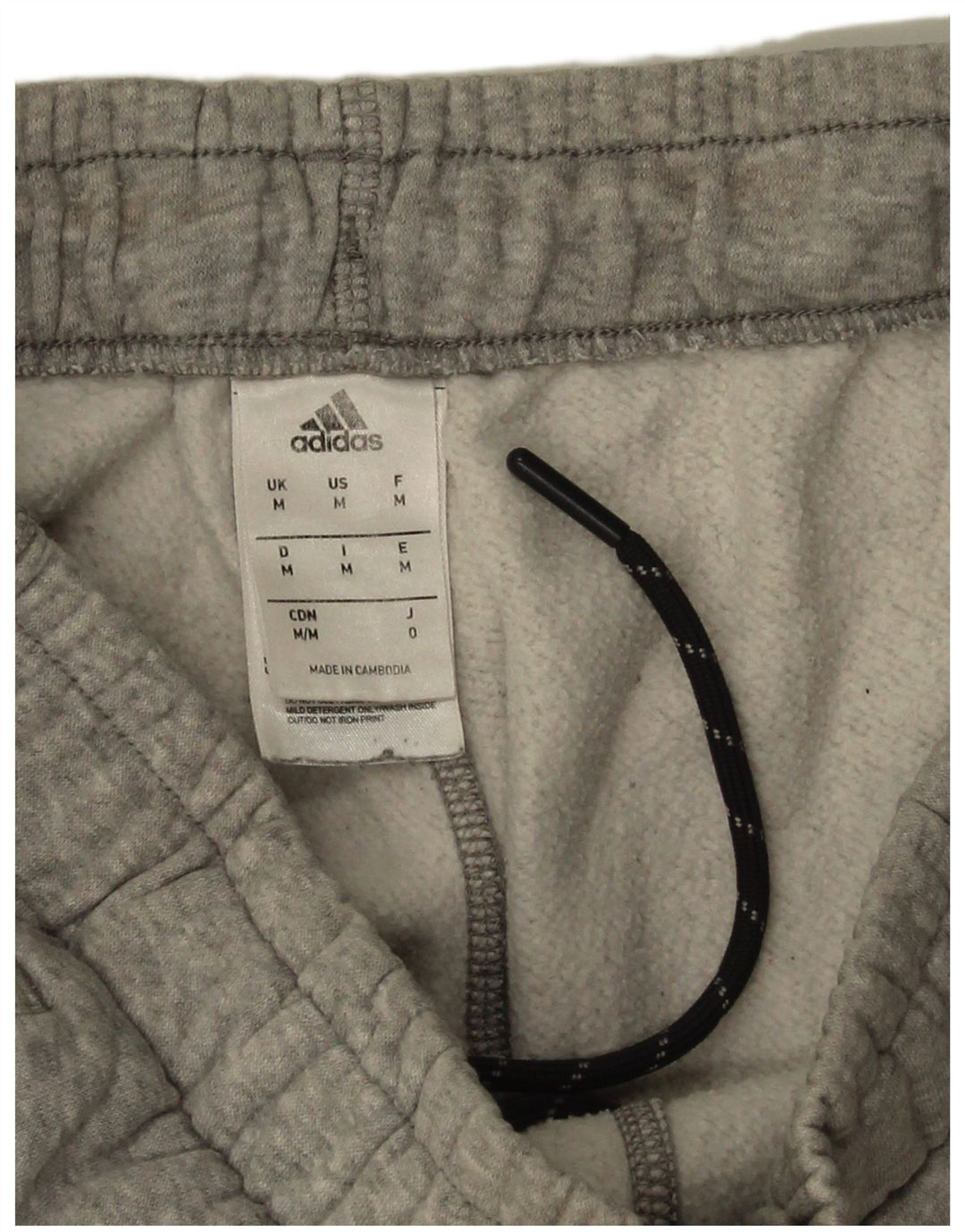 Pantaloni da tuta da uomo Adidas Joggers in cotone chiazzato grigio medio