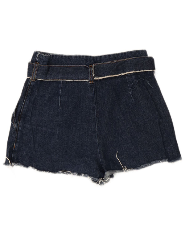 Pantaloncini di jeans Trafaluc da donna Zara XS W24 Blu navy
