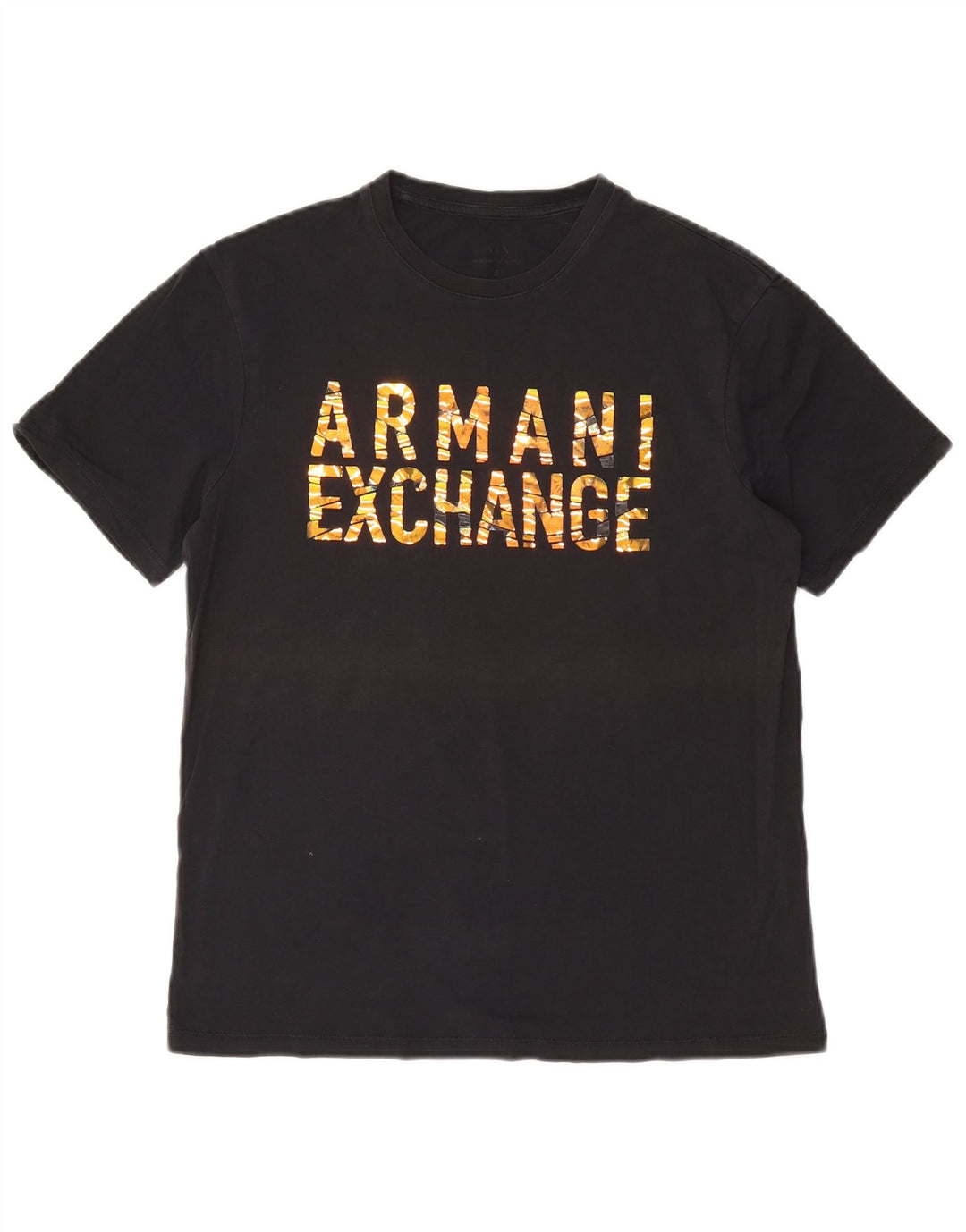 T-shirt grafica da uomo Armani Exchange Top piccola nera