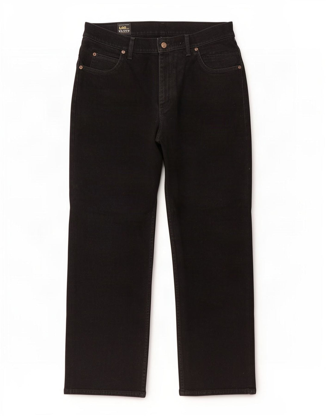 Jeans dritti da uomo Lee Brooklyn W34 L29 cotone nero