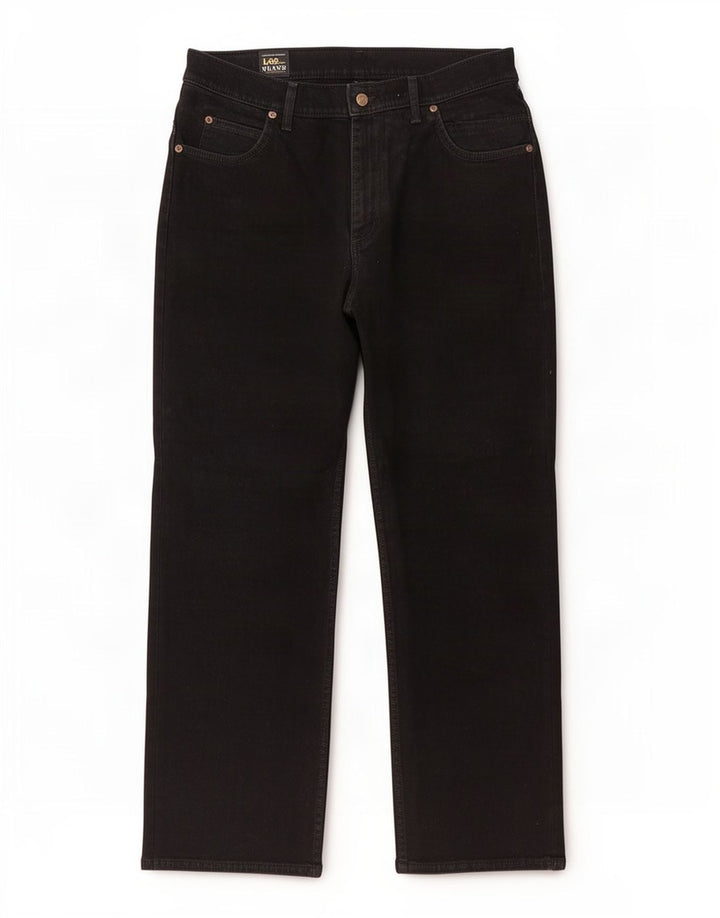 Jeans dritti da uomo Lee Brooklyn W34 L29 cotone nero
