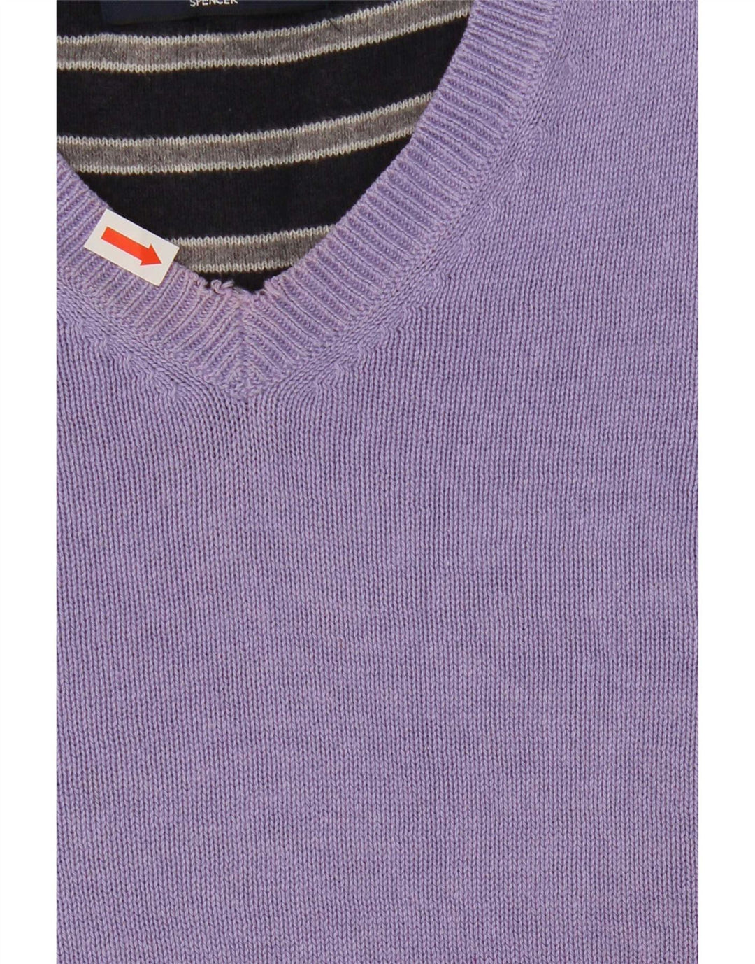 Maglione da uomo con scollo a V blu Harbour Marks & Spencer viola medio