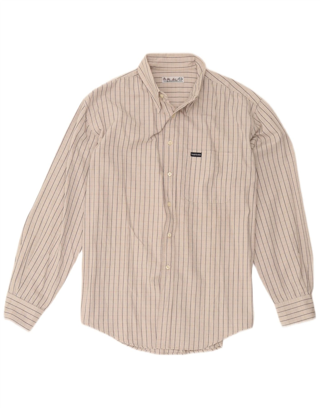 Camicia Uomo Sergio Tacchini Cotone Rigato Grigio Medio