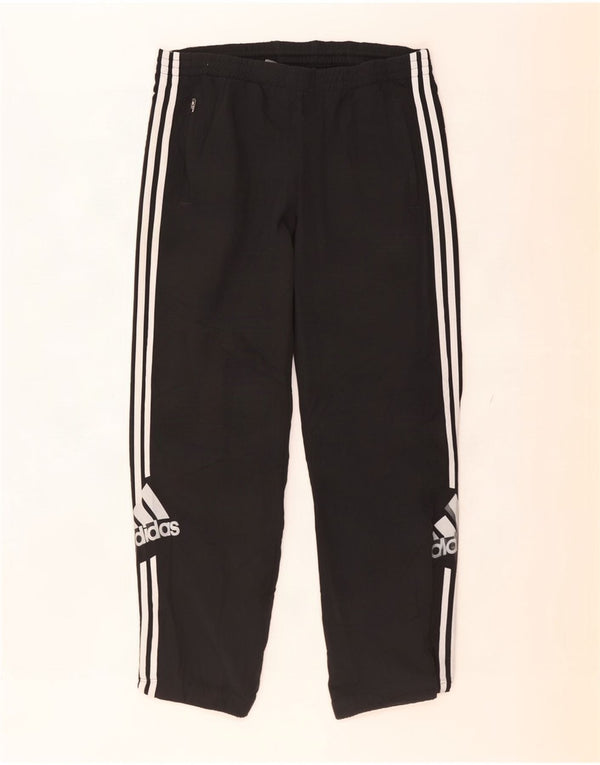 Pantaloni da tuta grafica da uomo Adidas UK 38/40 medio poliestere nero
