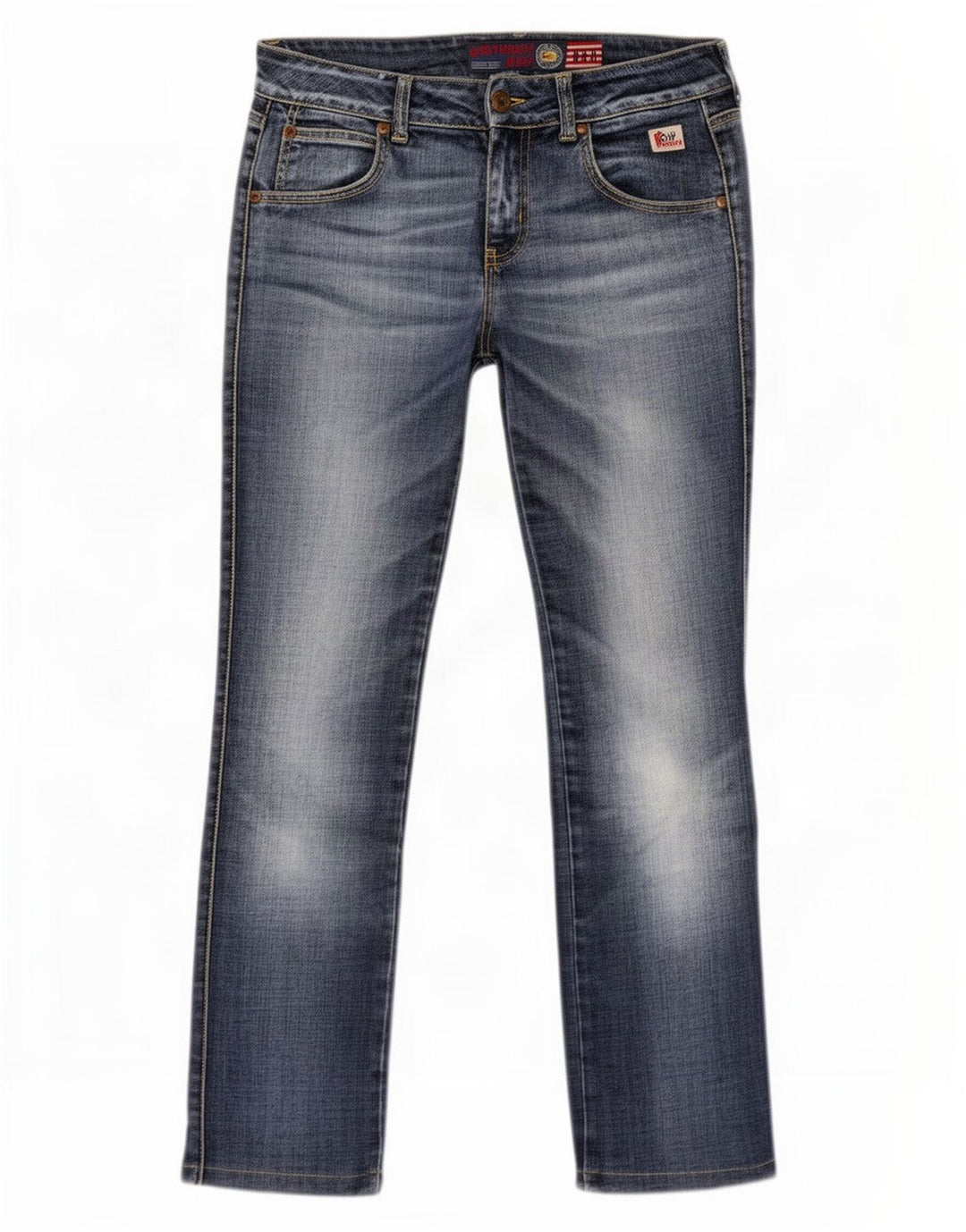 Jeans slim Seven Bell da donna Roy Rogers W27 L29 Blu