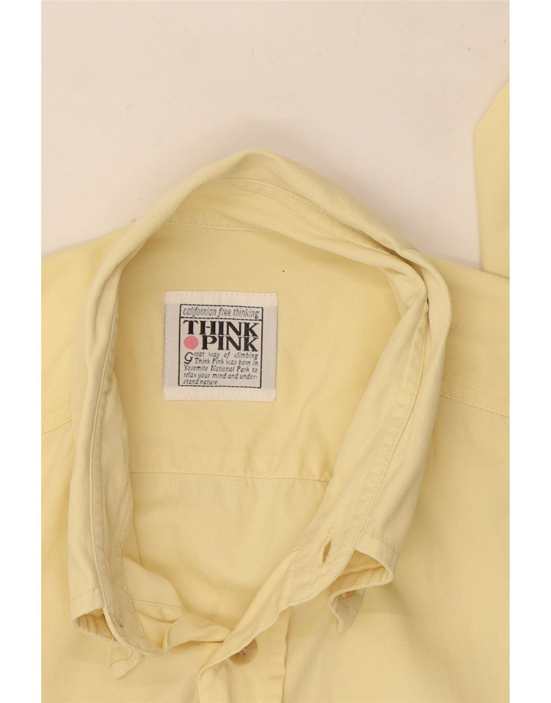 Camicia da uomo Think Pink grande gialla