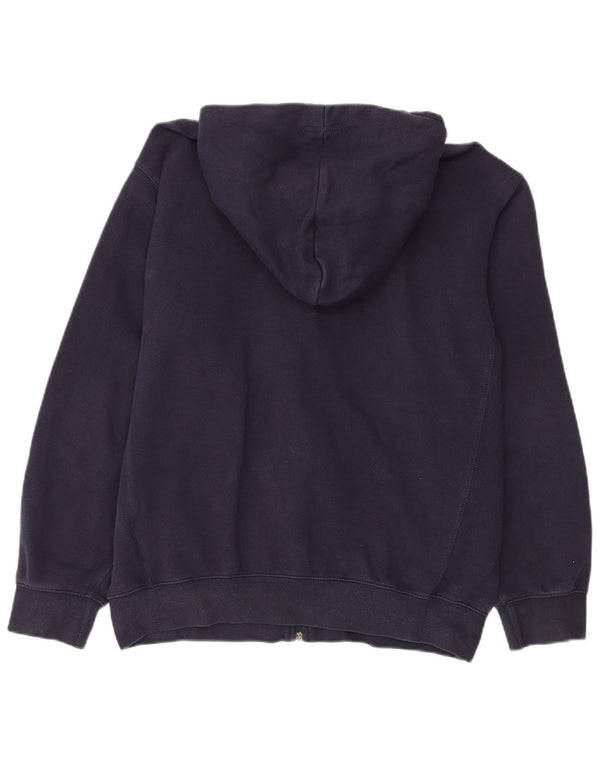 Felpa con cappuccio e zip da uomo Nike UK 42/44 grande cotone blu navy