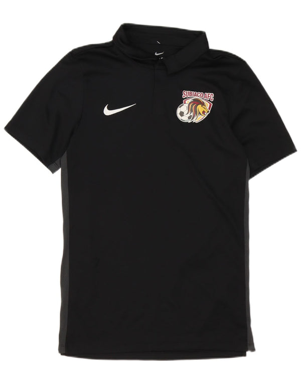 Polo grafica da uomo Nike Dri Fit piccola color block nera