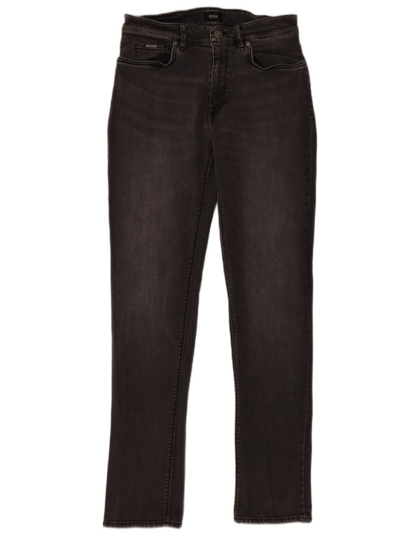 Jeans slim da uomo Hugo Boss W31 L32 cotone grigio