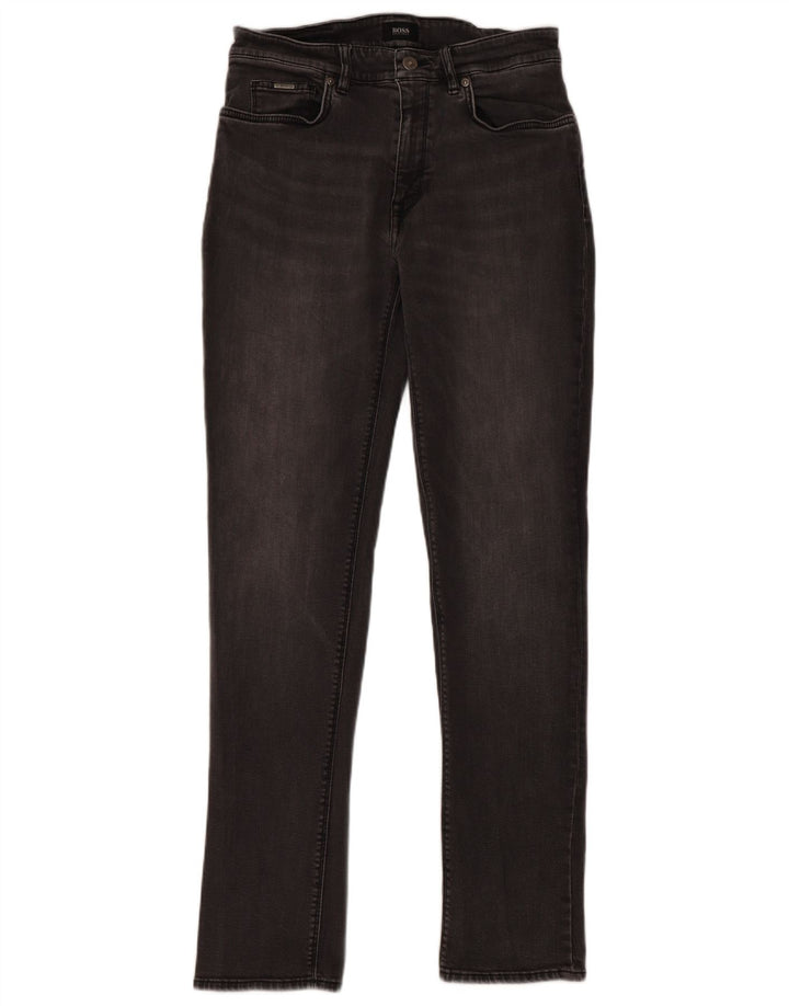 Jeans slim da uomo Hugo Boss W31 L32 cotone grigio